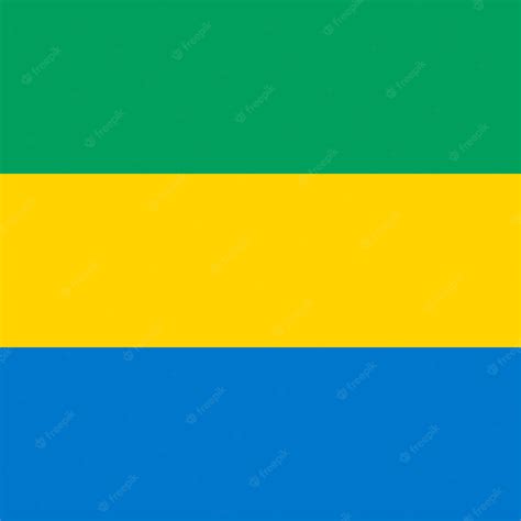 Premium Vector | Gabon flag official colors Vector illustration