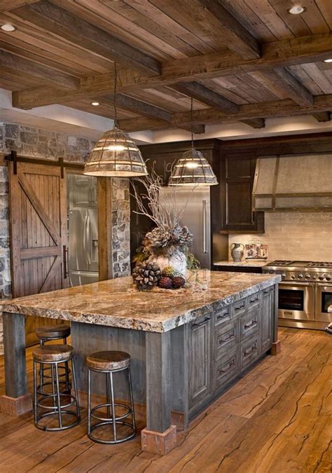 25+ Wanderful Farmhouse Barn Wood Kitchen Ideas #farmhouse #barnwood #kitchenideas | Rustic ...