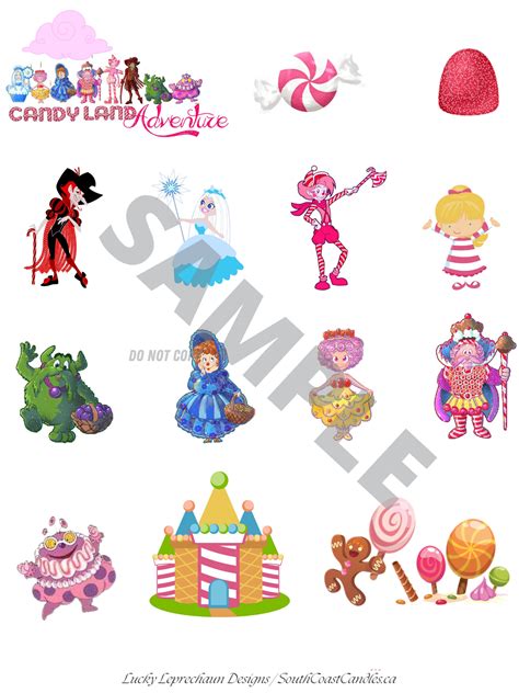 Candyland Print & Cut Images - Etsy Canada