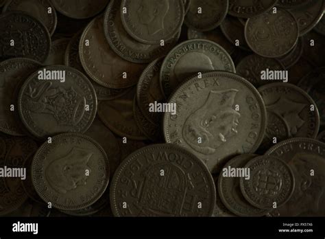 British silver coins Stock Photo - Alamy