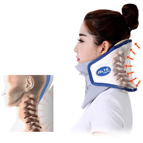 Inflatable Cervical Traction Support Fixed adult Neck Head Posture ...