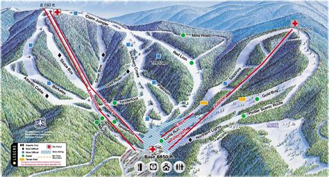 Discovery Ski Area Trail map - Freeride