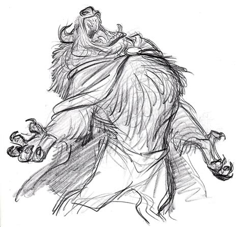 Beast by Glen Keane | Character design disney, Disney sketches, Disney concept art