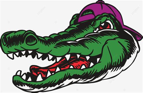 Gator Vector Art PNG, Gator Mascot Head Vector Illustration, Animal ...