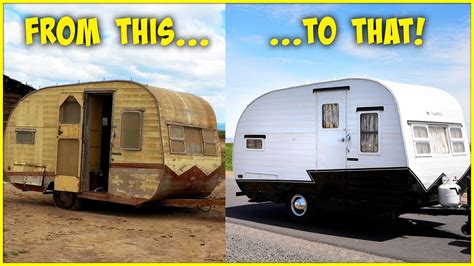 I Restored a Rat Infested Vintage Camper Trailer! DIY RENOVATION - Patabook Home Improvements