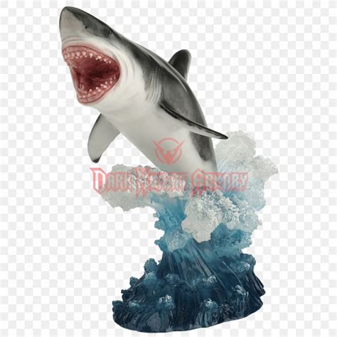 Leaping Great White Shark Sculpture Statue, PNG, 850x850px, Shark ...