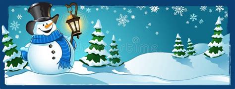 Snowman Winter Scene Stock Photos - Image: 29926913