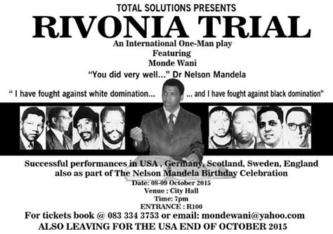 Event: Rivonia Trial Production - Nelson Mandela Bay (Port Elizabeth)