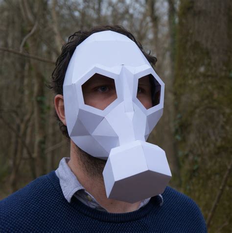 Gas Mask build your own from recycled card. Would make a | Etsy | Gas mask, Paper mask, Mask ...