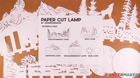 Paper Cut Lamp - Free Design and Tips! - Jennifer Maker