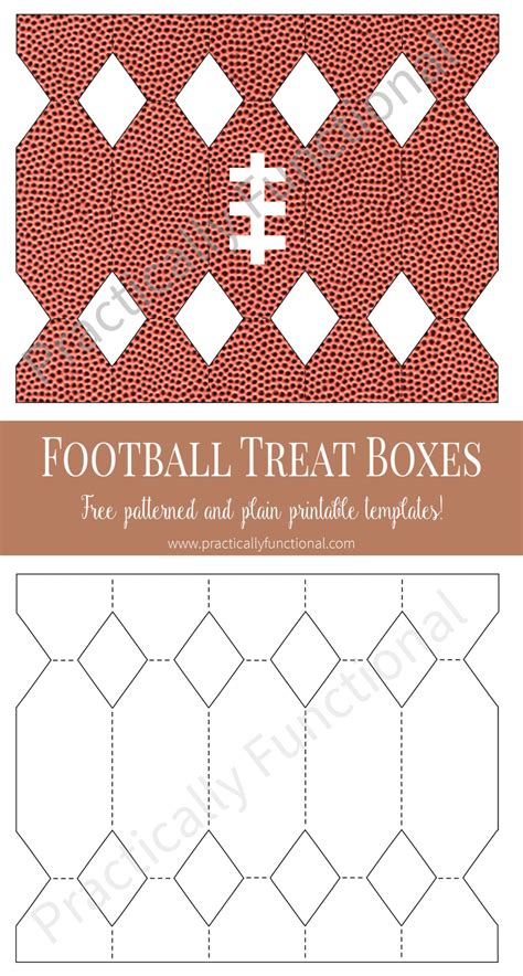 DIY Free Printable Football Treat Boxes