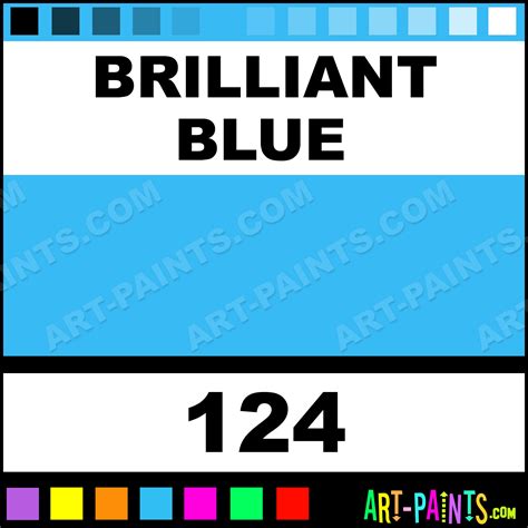 Brilliant Blue Designer Gouache Paints - 124 - Brilliant Blue Paint, Brilliant Blue Color, Daler ...