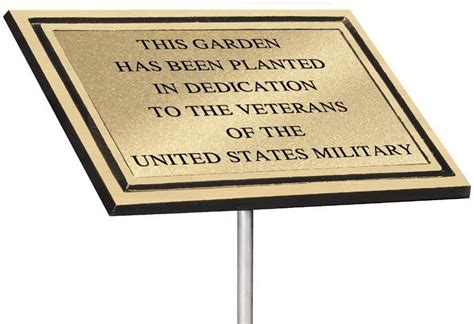 Cast Aluminum Bronze Outdoor Plaque with Stake - American Trophies & Awards