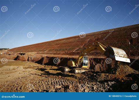 Road construction stock photo. Image of transport, excavator - 18840016