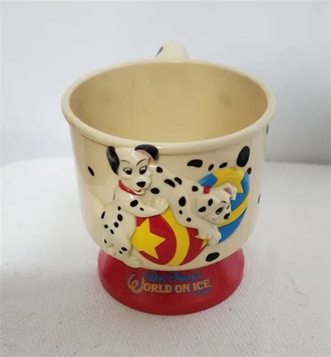 WALT DISNEY CUP Mug 101 Dalmatians Puppy Dog World On Ice Plastic Souvenir $12.00 - PicClick