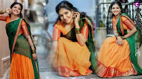 Patharamattu Serial Actress Gopika Kukku Shines in Half Saree