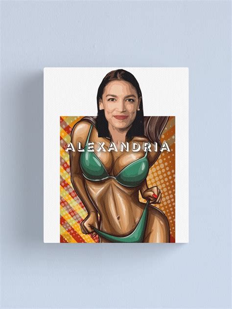 "Alexandria Ocasio Cortez Bikini Babe" Canvas Print for Sale by Flirt ...