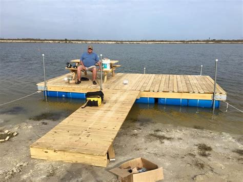 Dock Construction Project | Floating dock, Building a dock, Building a floating deck