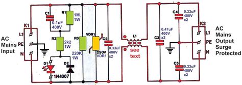 Diy Surge Protector Circuit Diagram - Wiring Diagram