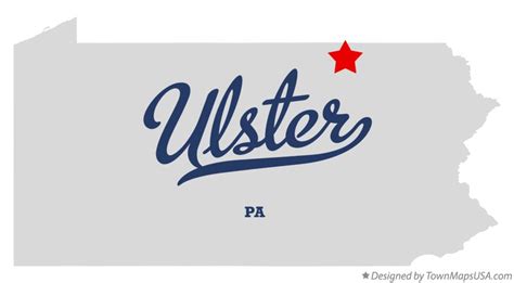 Map of Ulster, PA, Pennsylvania