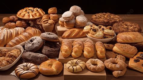 Large Display Of Bread Background, Bakery Items Names With Pictures ...