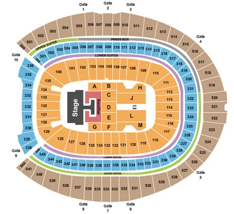 Empower Field At Mile High Seating Chart + Rows, Seat Numbers and Club ...