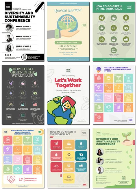 Editable Sustainability Poster Templates Online