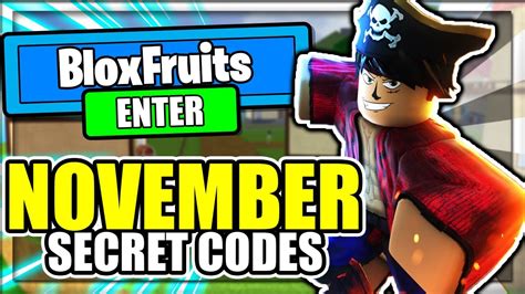 Blox Fruits Codes November 2020 : The list contains only active codes.