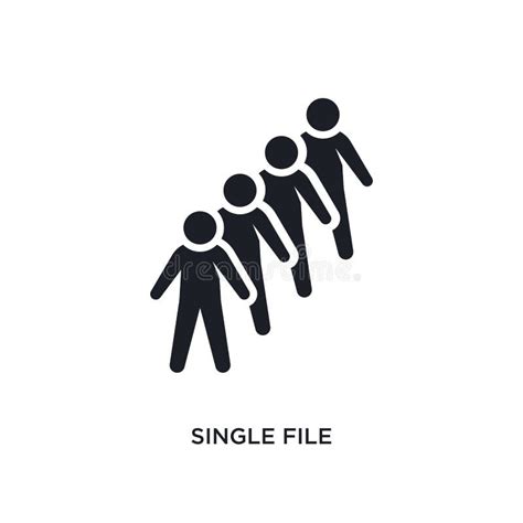 Single File Isolated Icon. Simple Element Illustration from Humans Concept Icons Stock Vector ...