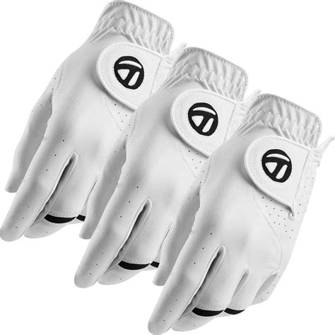 TaylorMade 2017 All-Weather Leather Palm Mens Golf Gloves Pack of 3 ...