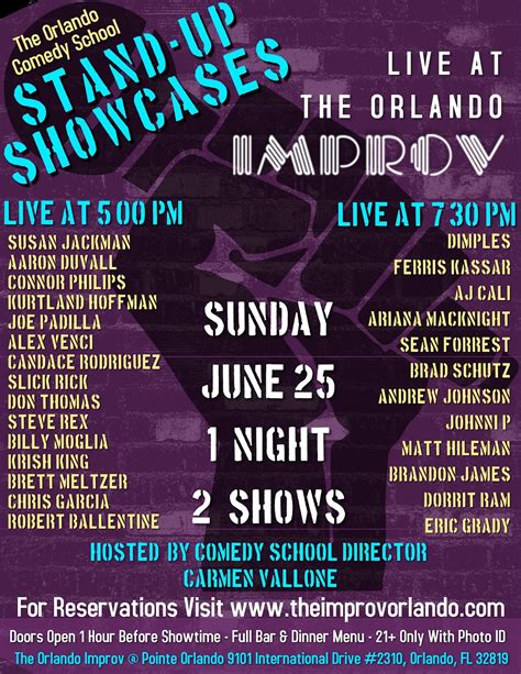 Orlando Comedy School Stand-Up Showcase (Late Show), Improv, Orlando ...