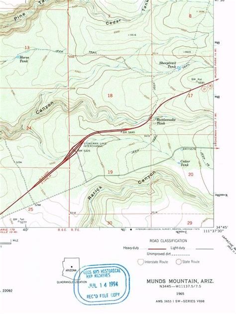 Coconino National Forest Map / Sedona Arizona Map / | Etsy | Arizona ...