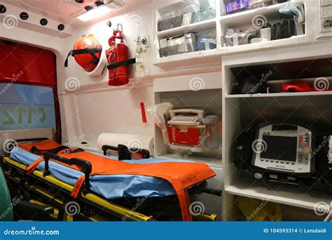 Ambulance Interior Details - First Aid Crew Editorial Stock Image ...