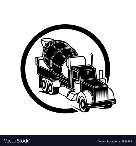 Image of a black pickup truck in realistic style Vector Image