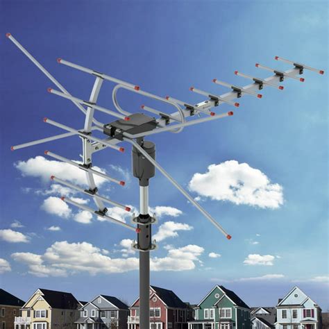 Veryke TV Antenna, Amplified Antenna with Omni-directional 360 Degree Reception, Indoor/Attic ...