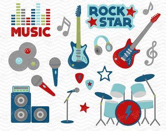 Rock Band Instruments Clip Art Images & Pictures | Rock star party ...