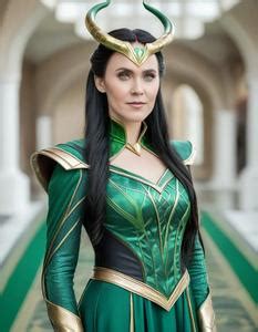 Sylvie Lady Loki Costume. Face Swap. Insert Your Face ID:1026319