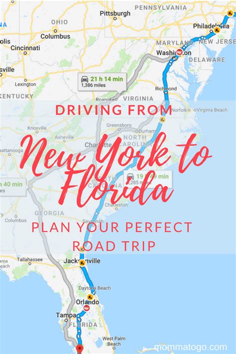 Best Tips for your New York to Florida Drive - Momma To Go Travel