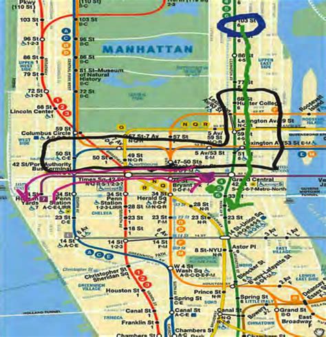 Times Square Subway Map