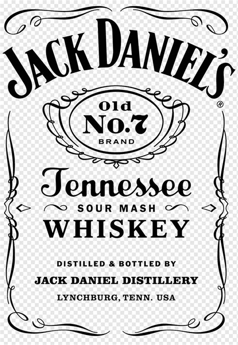 Jack Daniels Old No. 7 Jennessee Whiskey logo, Jack Daniel's Rye whiskey Logo, jack daniels ...