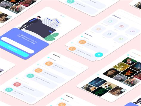 File storage mobile app by Sitaram on Dribbble