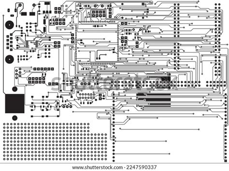 Wiring Printed Circuit Board Top Layer Stock Vector (Royalty Free) 2247590337 | Shutterstock