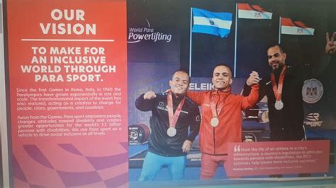 The Egyptian flag and Egyptian Para Powerlifters taking the lead at the IPC Annual ReportEgypt ...