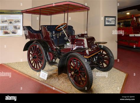 Daimler Mail Phaeton car, Sandringham House museum, Sandringham Estate, Norfolk, England, United ...