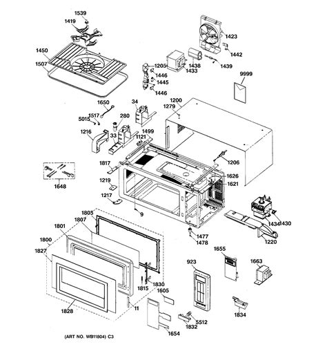 Assembly View for MICROWAVE PARTS | JEM31SA01