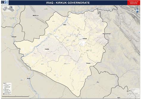 Kirkuk governorate map | Shelter Cluster