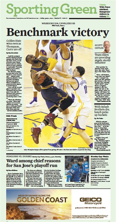 NBA Finals 2016: Newspaper front pages from The Plain Dealer and San ...