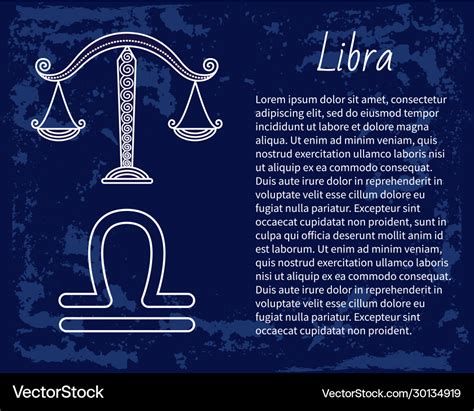 Libra zodiac sign design astrological symbol Vector Image