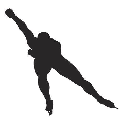 Ice skating silhouette - Transparent PNG & SVG vector file