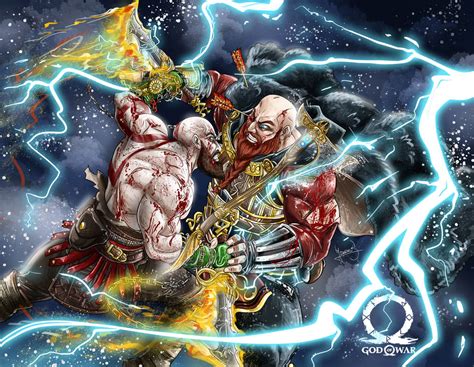 Kratos Vs Thor RAGNAROK by wingzerox86 on DeviantArt